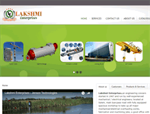 Tablet Screenshot of lakshmi-enterprises.com